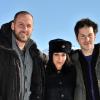 Fred Testot, Leïla Bekhti et Jean-Luc Perréard lors du festival du film comique de l'Alpe d'Huez le 20 janvier 2011