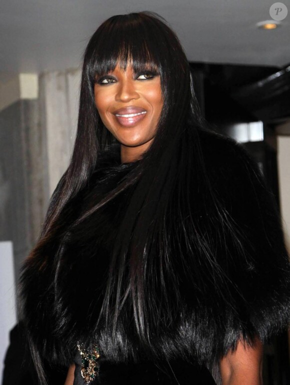 Naomi Campbell à Londres, le 7 décembre 2010.