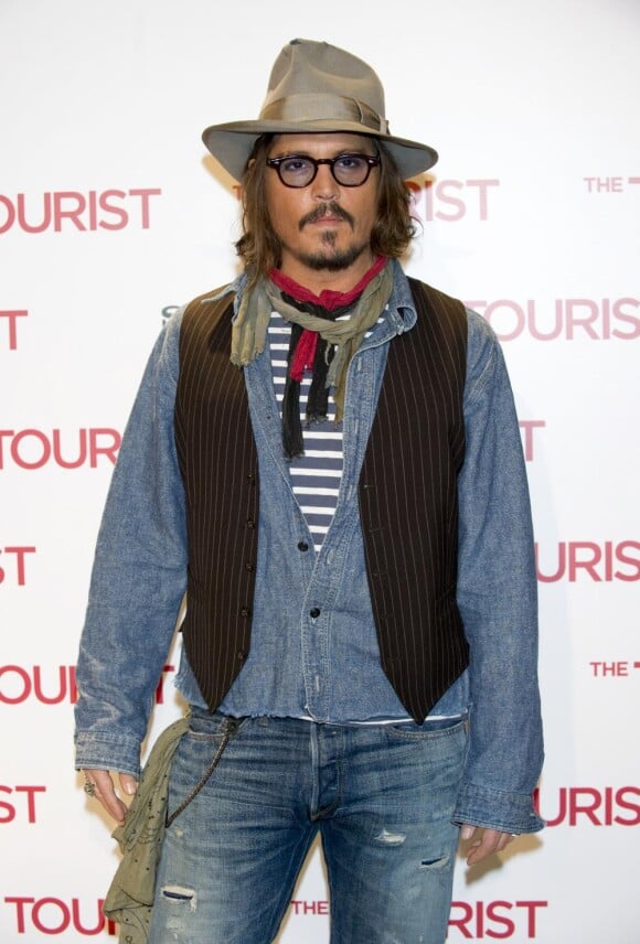 Johnny Depp, en décembre 2010, à Madrid.
