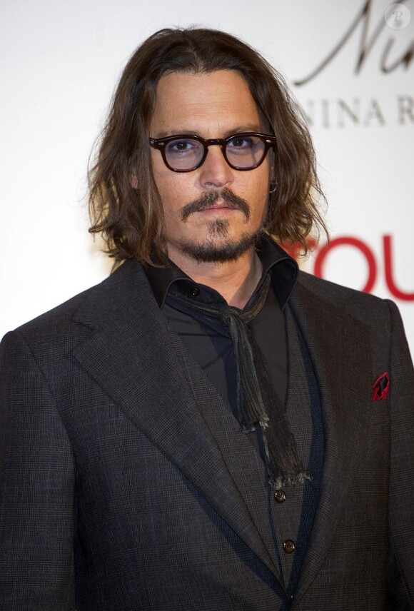 Johnny Depp, en décembre 2010, à Madrid.