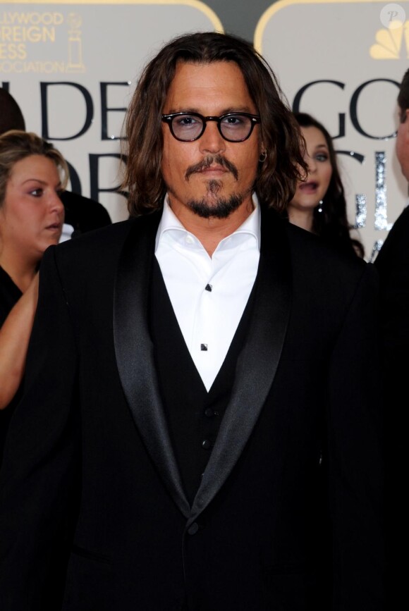 Johnny Depp, à Los Angeles, pour les Golden Globes, en janvier 2011.