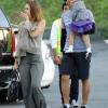 Jessica Alba en virée shopping avec sa fille Honor et son époux Cash Warren. Janvier 2011