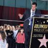 Adam Sandler reçoit son étoile sur Hollywood Boulevard, Los Angeles, le 1er février 2011