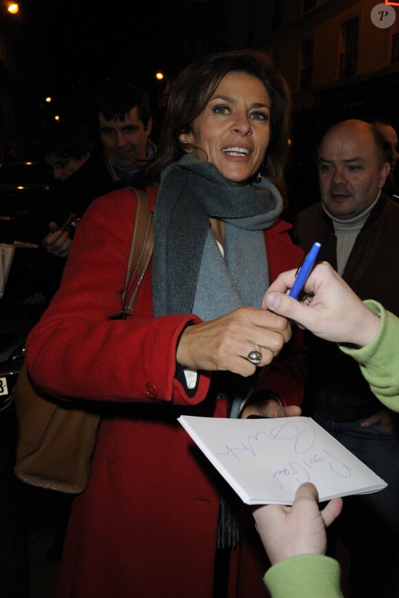 Corinne Touzet à la générale de la pièce Une journée ordinaire, au Théâtre des Bouffes Parisiens, le 7 février 2011.