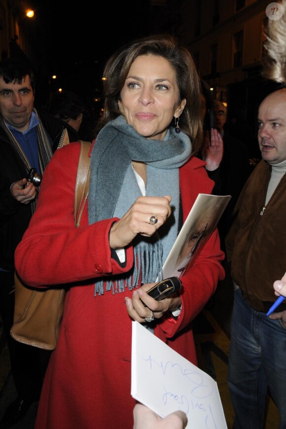 Corinne Touzet à la générale de la pièce Une Journée Ordinaire au Théâtre des Bouffes Parisiens, le 7 février 2011