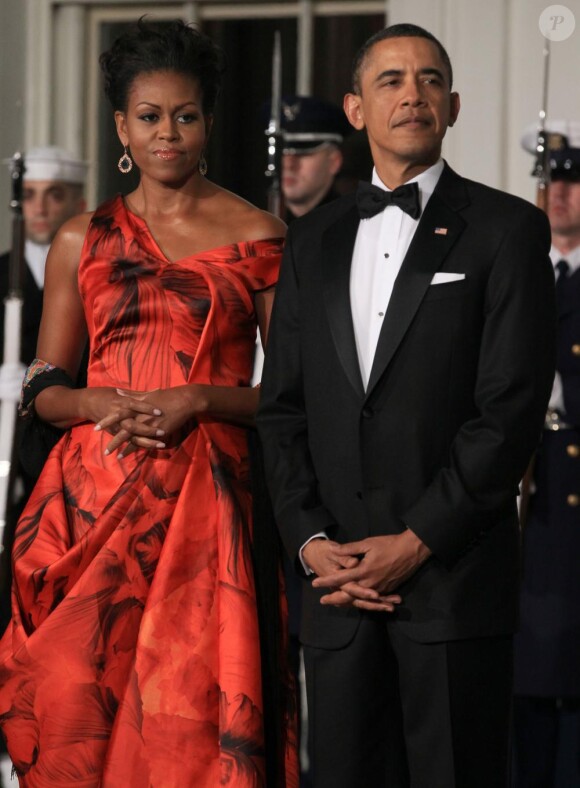 Michelle Obama et son époux Barack en janvier 2011