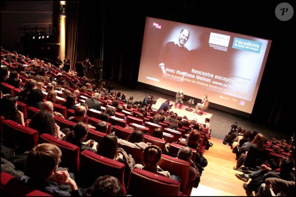 La rencontre avec les fans de la série Mad Men, au Forum des Images, à Paris, le 9 février 2011.
