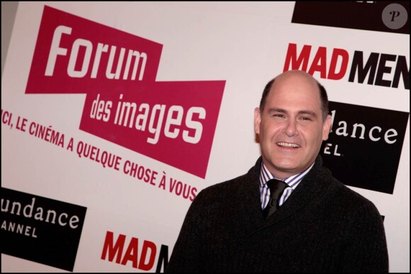 Matthew Weiner lors de la rencontre avec les fans de la série Mad Men, au Forum des Images, à Paris, le 9 février 2011.