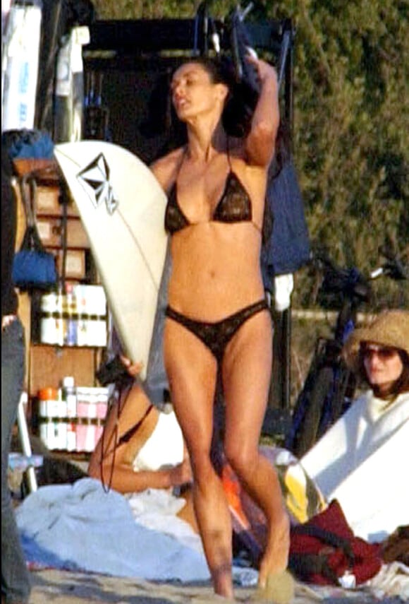 Demi Moore sur le tournage de Charlie's Angels en 2002