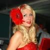 Paris Hilton, entourée de son petit ami Cy Waits, participe à une soirée "prostituées et proxénètes" pour son 30e anniversaire, mardi 15 février, à Los Angeles.