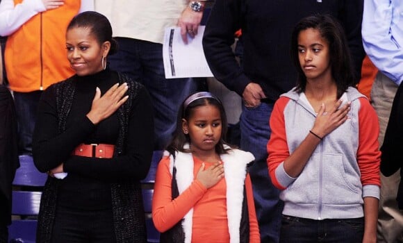 Michelle Obama et ses fille Sasha et Malia
