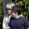 Emma Stone et Kieran Culkin reviennent d'un déjeuner au restaurant, jeudi 10 février, à Los Angeles.