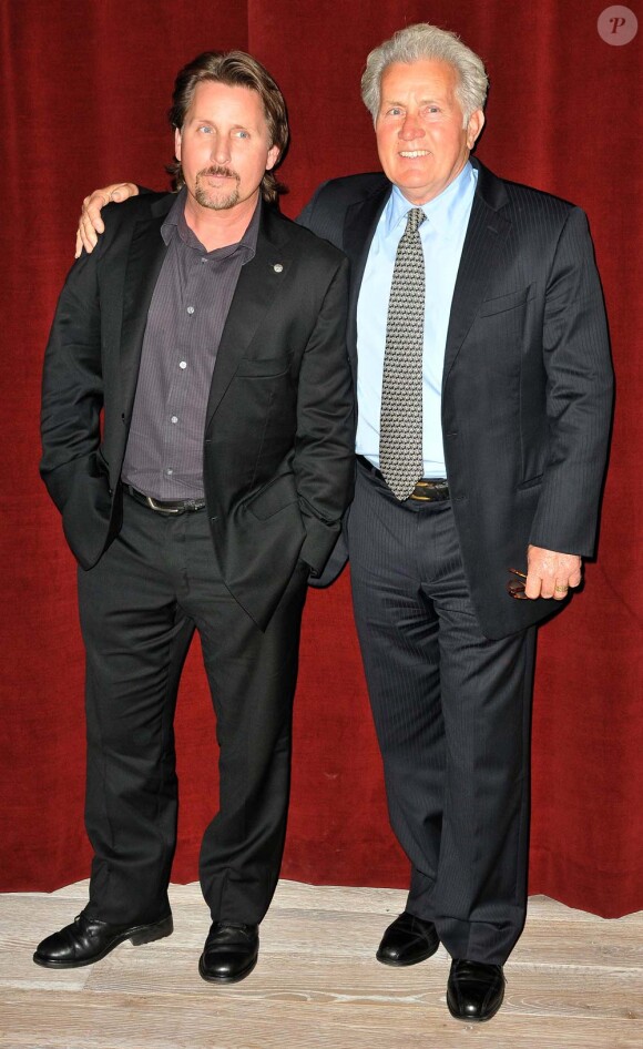 Martin Sheen et son fils Emilio Estévez présentent leur film The Way à Londres, le 21 février 2011