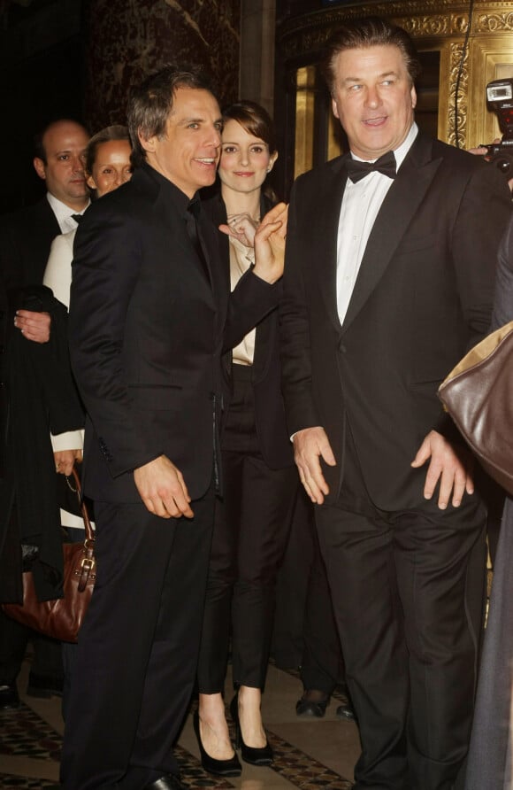 Ben Stiller, Tina Fey et Alec Baldwin lors d'une soirée mettant à l'honneur ce dernier au Museum of Moving Image à New York le 28 février 2011