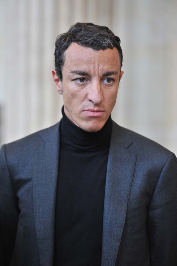 Karim Achoui au premier jour du procès en appel de l'évasion d'Antonio Ferrara, à Paris, le 31 août 2010