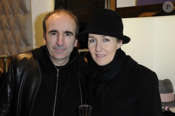 Philippe Harel et sa femme à l'ouverture de la boutique Divine Parisienne à Paris le 3 mars 2011