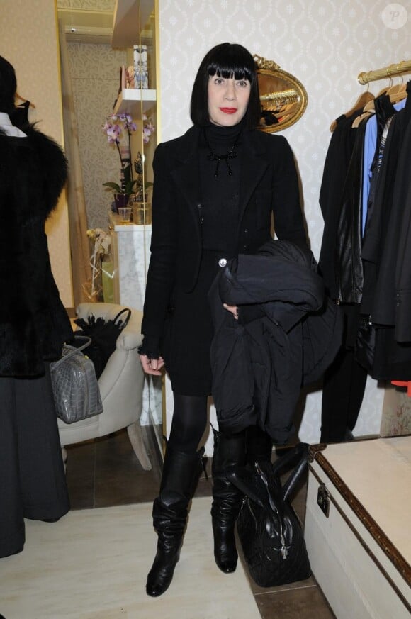 Chantal Thomass à l'ouverture de la boutique Divine Parisienne à Paris le 3 mars 2011