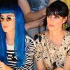 Katy Perry et Mareva Galenter lors du défilé Castelbajac à Paris le 8 mars 2011