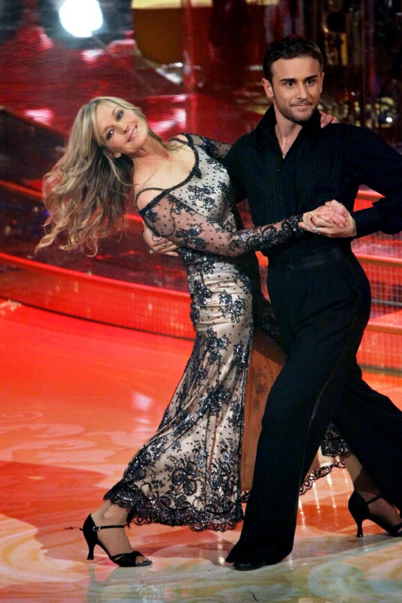 Bo Derek en pleine émission Dancing with the stars, à Rome le 5 mars 2011