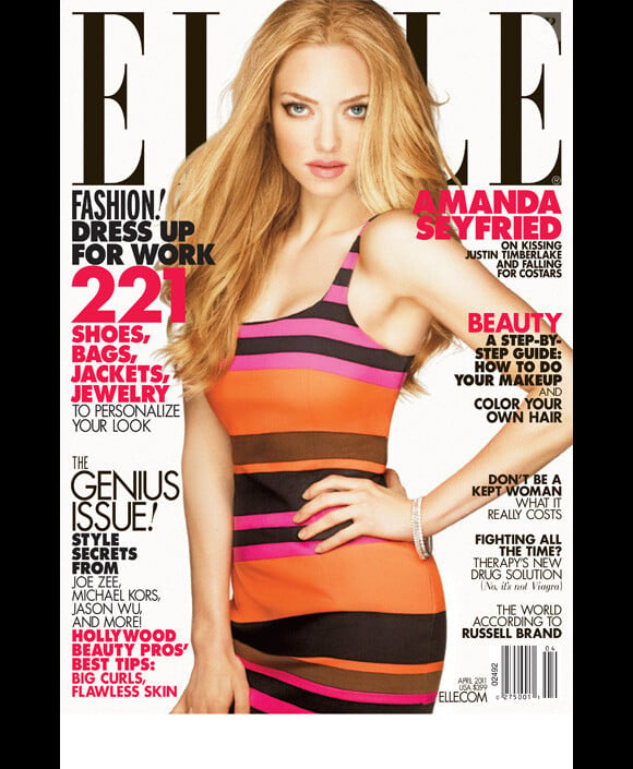 Amanda Seyfried en couverture de Elle