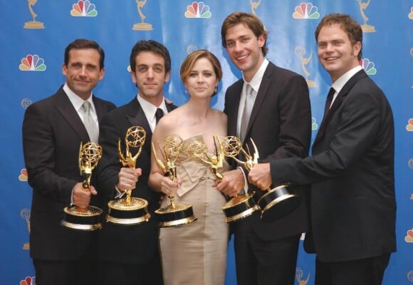 L'équipe de The Office : Steve Carell, B.J. Novak, Jenna Fischer, John Krasinski et Rainn Wilson