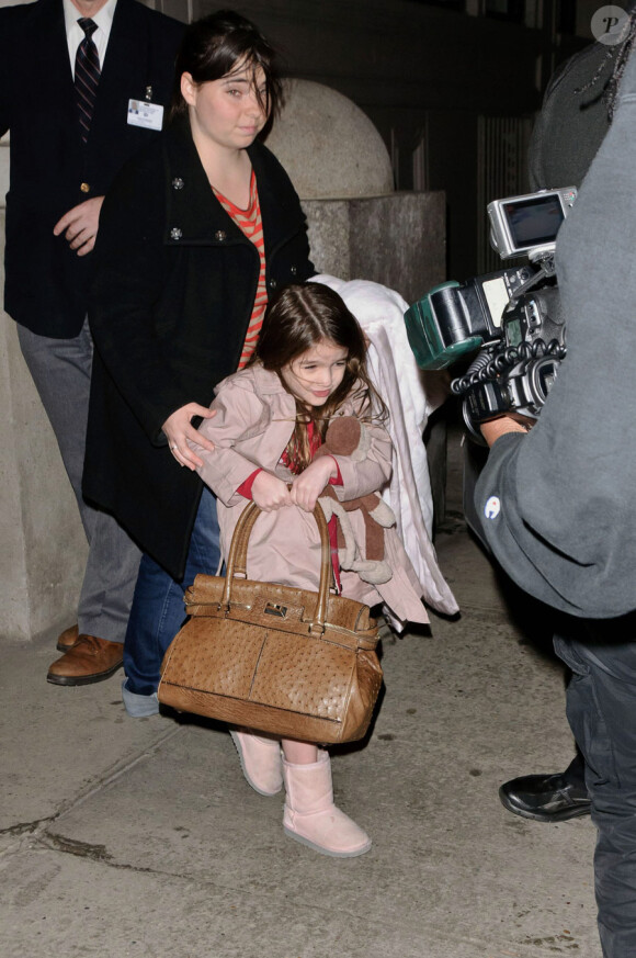 Katie Holmes et sa fille Suri Cruise à New York le 15 mars 2011