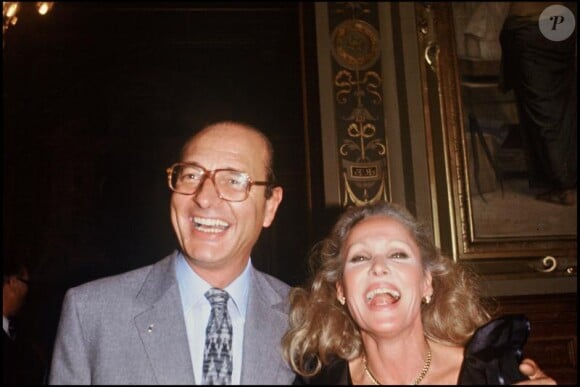 Ursula Andress et Jacques Chirac en 1983