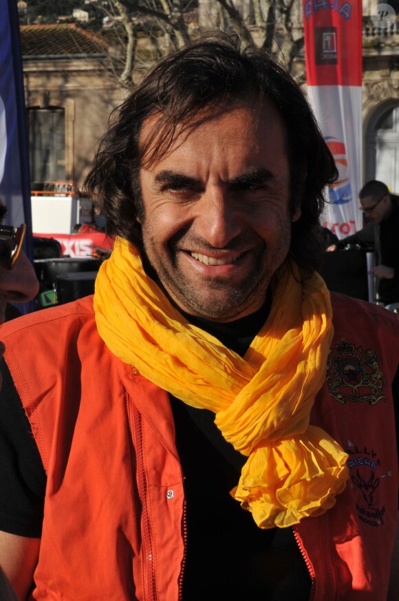 André Manoukian au coup d'envoi du Rallye des Gazelles 2011, le 19 mars 2011, à Sète.