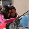 Cindy Fabre et Valérie Bègue lors du coup d'envoi du Rallye des Gazelles 2011, le 19 mars 2011, à Sète.