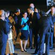 Barack Obama et sa famille lors de leur tournée officielle en Amérique latine. Ici, à leur arrivée à Rio le 19 mars 2011 