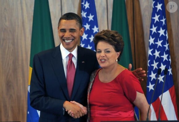Barack Obama et Dilma Rousseff au Brésil le 19 mars 2011