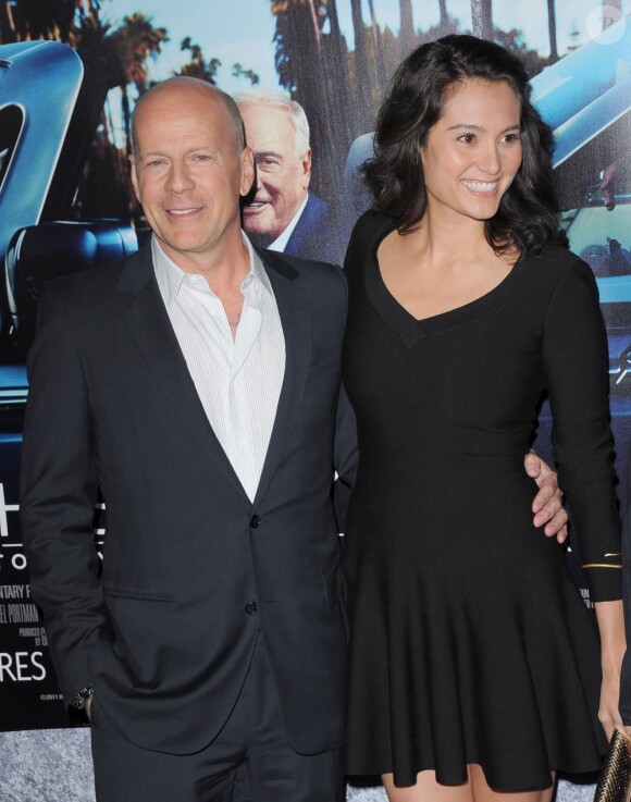 Bruce Willis et sa femme Emma Heming à la première de His Way à Los Angeles, le 22 mars 2011