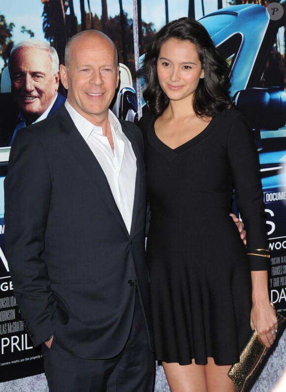 Bruce Willis et sa femme Emma Heming à la première du documentaire His Way, à Los Angeles le 22 mars 2011