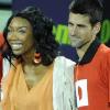 Brandy, Novak Djokovic et Denis Istomin se sont mobilisés pour récolter des fonds pour les victimes du Japon à Miami le 25 mars 2011