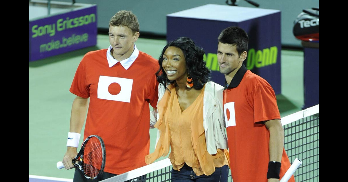 Brandy fait grimper Novak Djokovic au septième ciel ! - Ode (Purepeople)