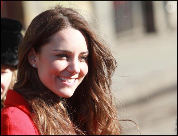 Kate Middleton, en férvier 2011, à l'université de St Andrews.