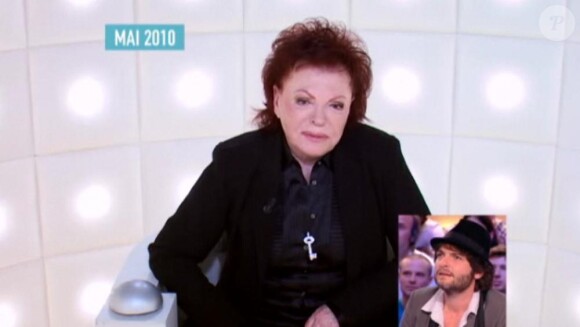 Régine dans la Boîte à questions spéciale Johnny Hallyday, diffusée sur Canal+, le 28 mars 2011.
