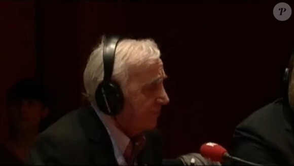Charles Aznavour au micro de RTL, le 30 mars 2010