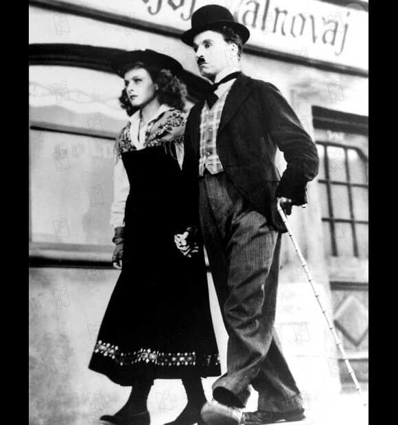 Le couple Charlie Chaplin et Paulette Goddard dans Le Dictateur