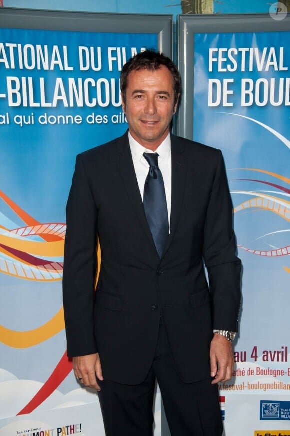 Bernard Montiel à l'occasion du 1er Festival International du Film de Boulogne-Billancourt, à Paris, le 1er avril 2011.