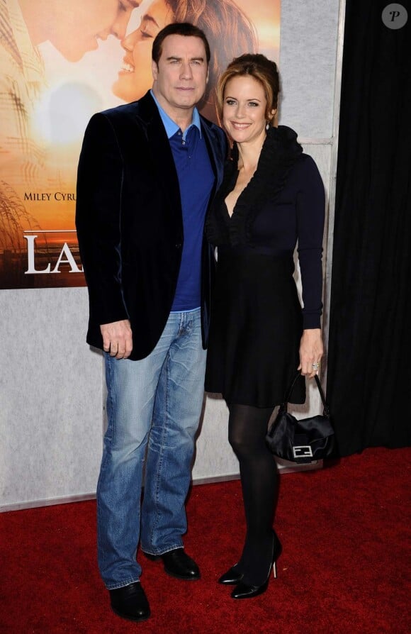 John Travolta et Kelly Preston, Los Angeles, le 25 mars 2010