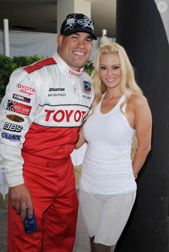 Tito Ortiz et Jenna Jameson au Toyota Pro/Celebrity Race,  à Long Beach, le 16 avril 2011.