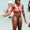 Serena Williams sur la plage de Miami, le 16 avril 2011.