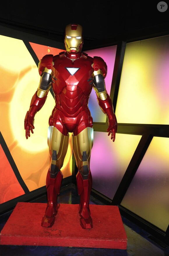 La statue de cire de Iron Man au musée Madame Tussauds à New York, le 20 avril 2011