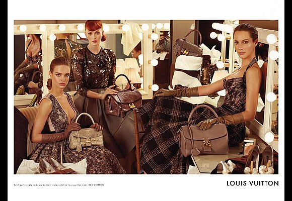 Christy Turlington, Karen Elson et Natalia Vodianova, égéries Louis Vuitton en juin 2010