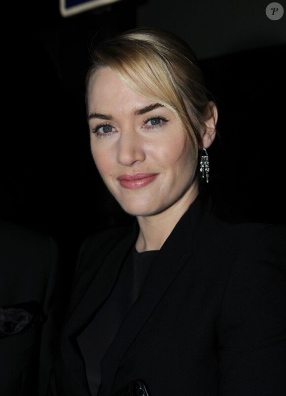 Kate Winslet est la nouvelle égérie de la marque luxueuse de vêtement, St. John. Paris, 2 mars 2011