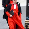 Le très révérend John Hall, doyen de Westminster, le 29 avril 2011, arrive à l'abbaye pour le mariage du prince William et de Kate Middleton.
