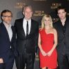 L'équipe du film, Christoph Waltz, Francis Lawrence, Reese Witherspoon et Robert Pattinson lors de l'avant-première à Paris du film De l'eau pour les éléphants le 28 avril 2011