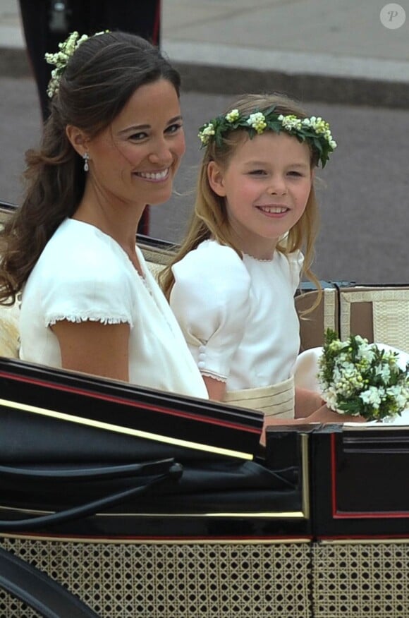 Pippa Middleton au mariage de Kate Middleton et du prince William, à Londres, le 29 avril 2011.