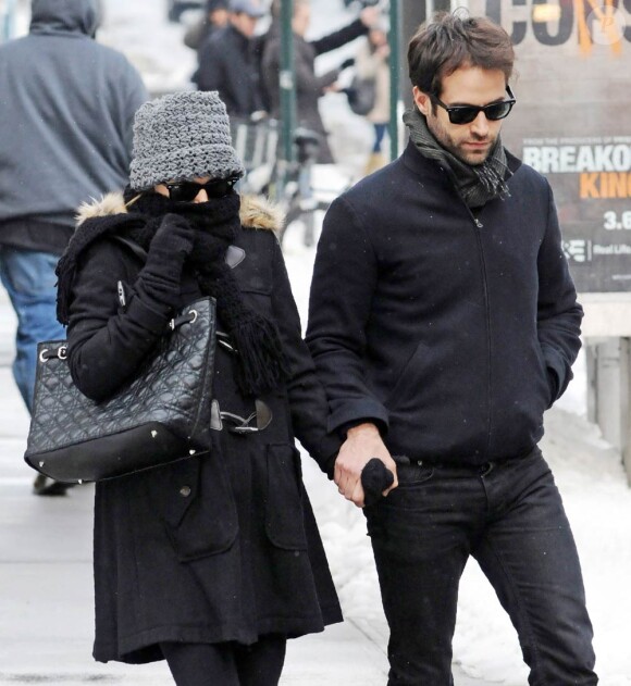 Benjamin Millepied et Natalie Portman en janvier 2011.